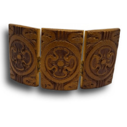 Triptych: Panna Maria Ustavičné Pomoci, Kristus Pantokrator a svatý Jan Křtitel