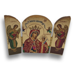 Ručně vyrobený dřevěný triptych „Nevadnoucí růže“