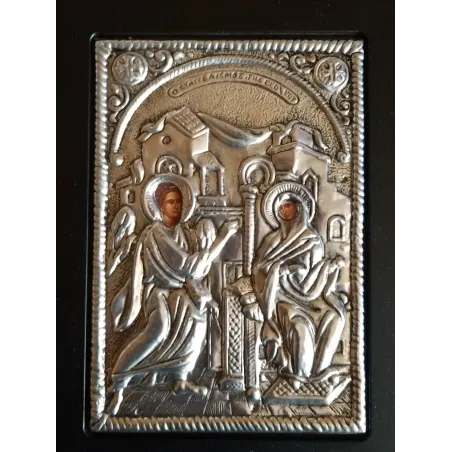 Kovová ikona Navštívení Panny Marie