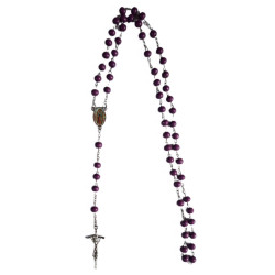 Fialový růženec -  48 cm