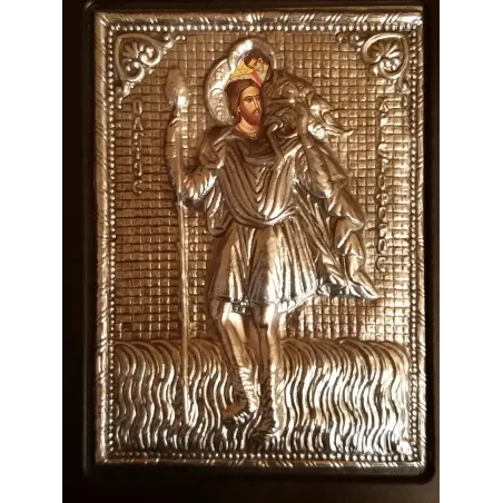 Kovová ikona sv. Kryštofa (Christoforos)