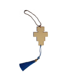 Přívěsek do auta – Kříž s ikonou Ukřižovaného Krista