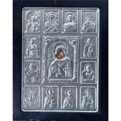 Kovová ikona Panny Marie - Ikonostas