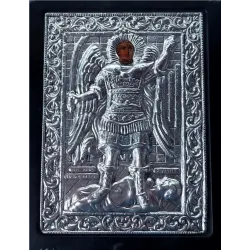 Kovová ikona Svatého archanděla Michaela Panormitis