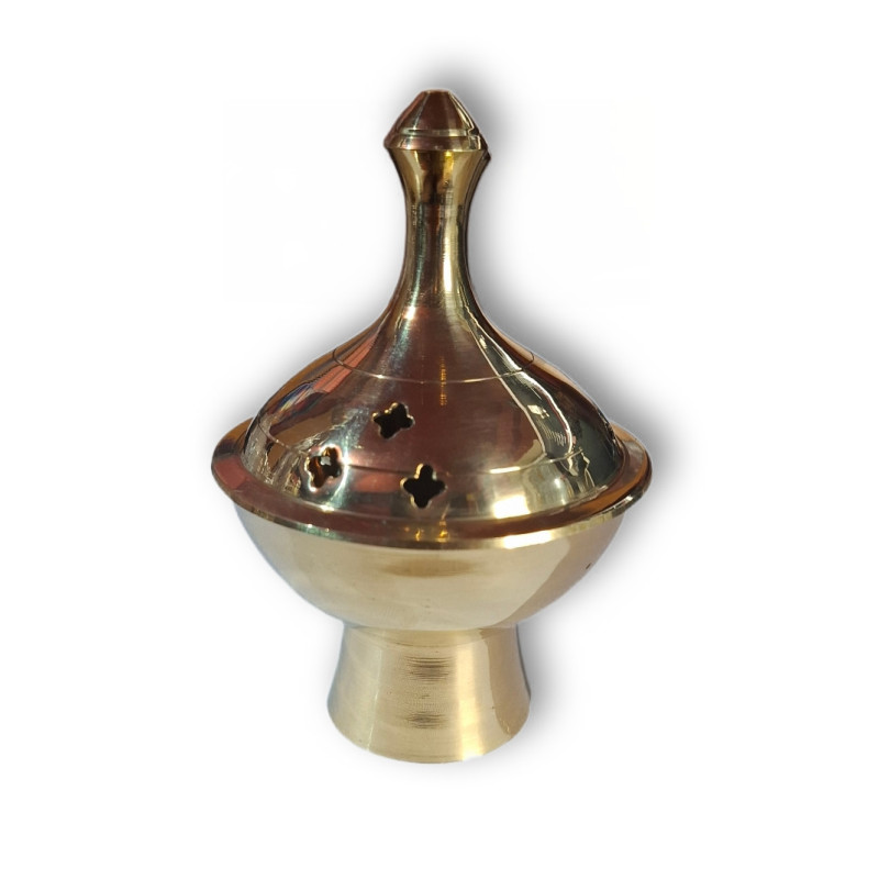 Kovová řecká kadidelnice – tradiční ruční práce