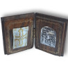 Diptych – Ortodoxní tradiční amulet se Zvěstováním (4 × 5 cm)