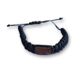 Modlitební náramek s dřevěným křížem – stahovací, univerzální velikost