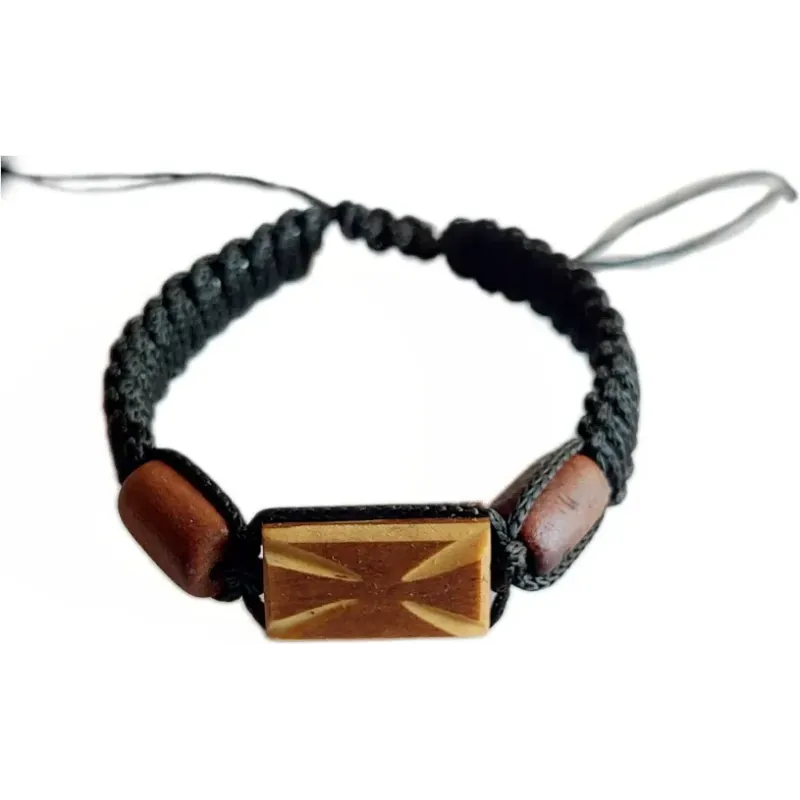 Dřevěný náramek Starověký kříž