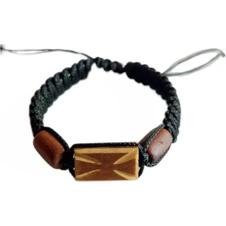 Dřevěný náramek Starověký kříž