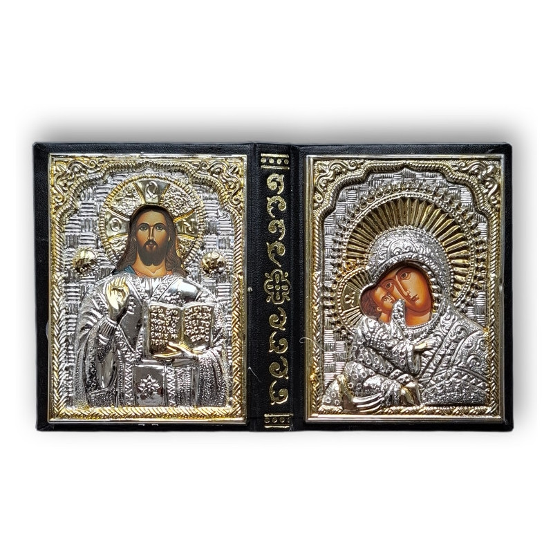 Kristus Pantokrator a Bohorodice – zářivý diptych z Řecka