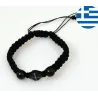 Modlitební Náramek s Černým Křížem z Třešňového Dřeva