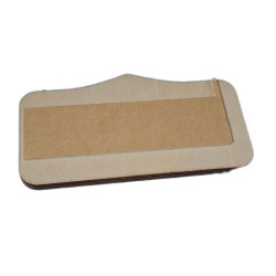 Dřevěná nalepovací ikonka (10 × 5,5 cm)