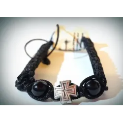 Modlitební Náramek "Cyril" s Kovovým Křížkem