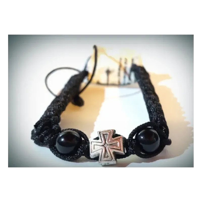 Modlitební Náramek "Cyril" s Kovovým Křížkem