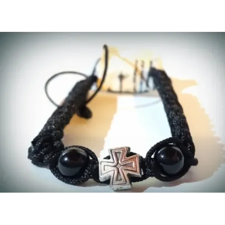Modlitební Náramek "Cyril" s Kovovým Křížkem