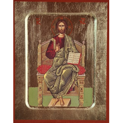 Ikona Ježíše Krista na trůnu – Pantokrator (Vševládce)