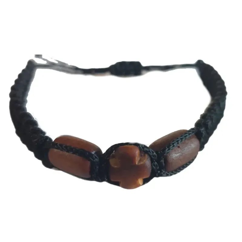 Dřevěný Křesťanský Náramek "Víra"