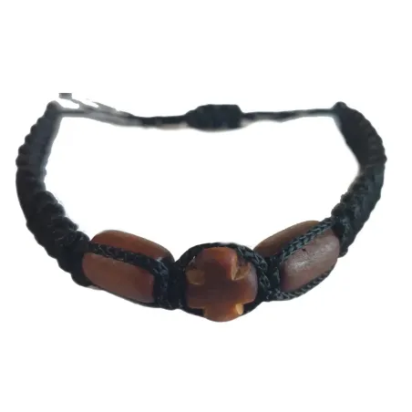 Dřevěný Křesťanský Náramek "Víra"