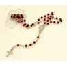 Ručně Vyrobený Růženec s Červenými Korálky z Řecka