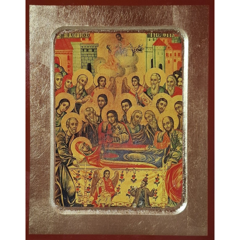 Ikona Zesnutí Přesvaté Bohorodice (Η Κοίμησις της Θεοτόκου)