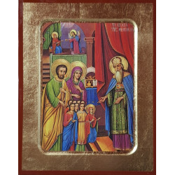 Ikona Uvedení Přesvaté Bohorodice do chrámu (Τα Εισόδια της Θεοτόκου)