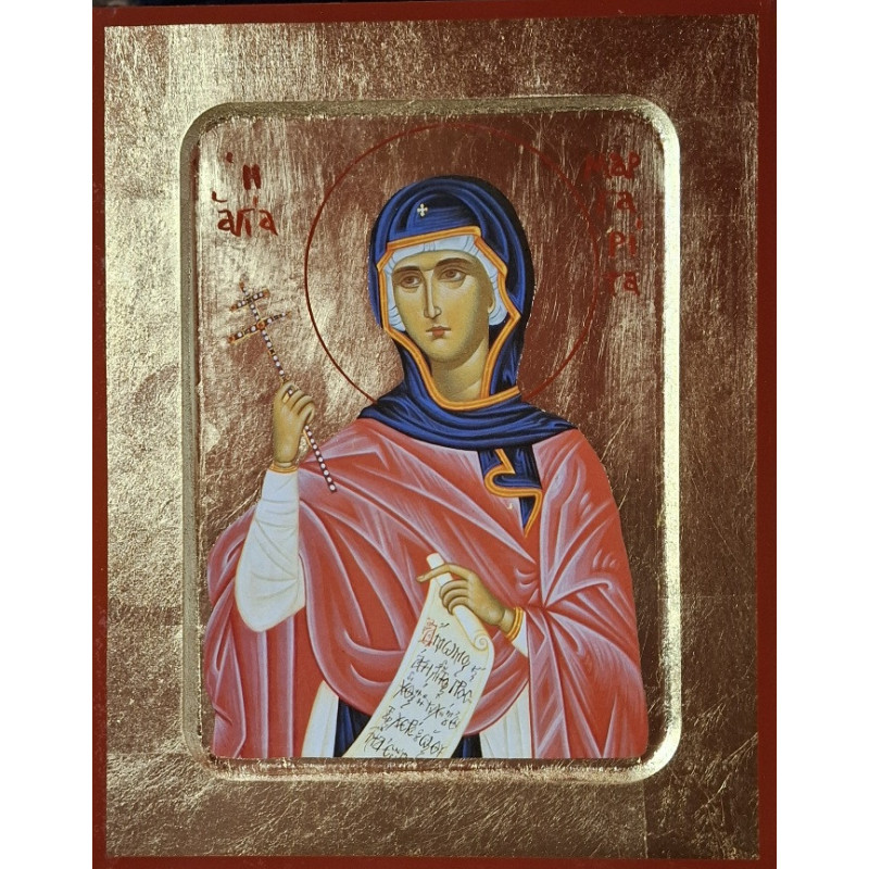 Ikona Svaté mučednice Markéty – Řecká mistrovská reprodukce