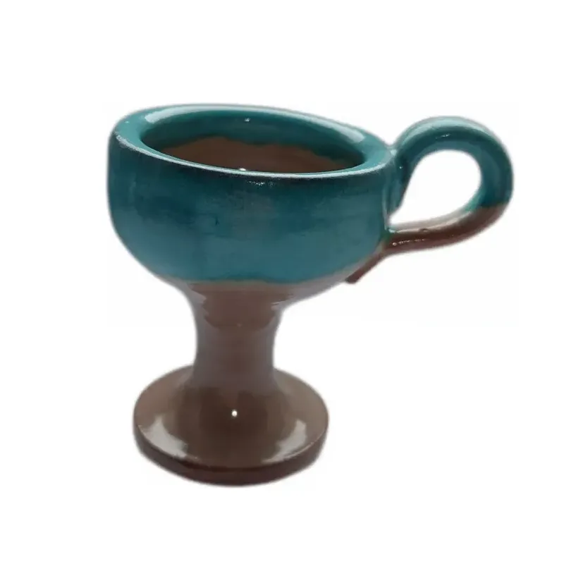 Keramická kadidelnice s ouškem (Modro-hnědá)