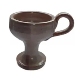 Keramická kadidelnice s ouškem (Světle hnědá)