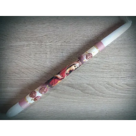 Ortodoxní vosková svíce 'Panna Marie Sledkého polibku'