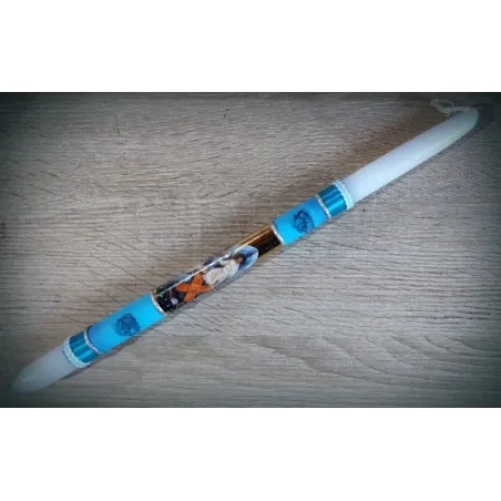 Ortodoxní vosková svíce 'Sestup Krista do podsvětí'