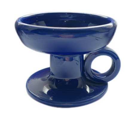 Modrá keramická kadidelnice – Ruční práce z Řecka