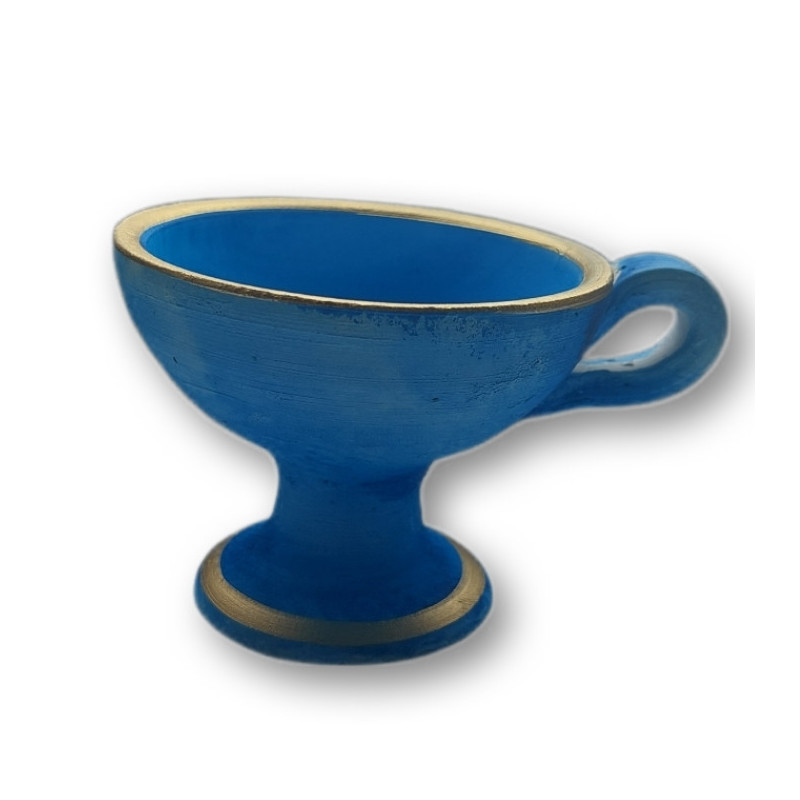 Keramická Kadidelnice modrá – Autentický Řecký Design