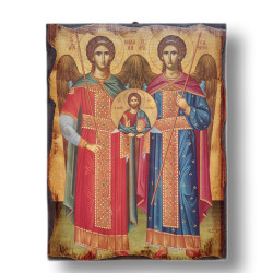 Řecká ikona Archanděl Michael a Gabriel II