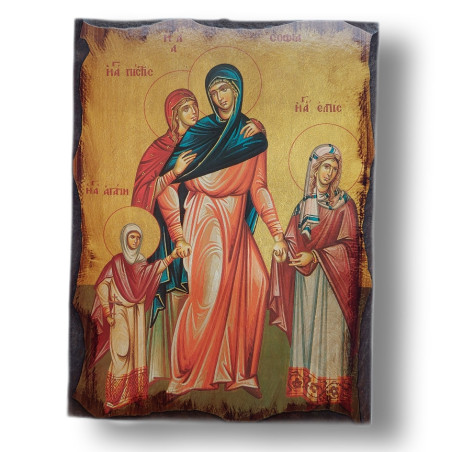 Řecká ikona Sv. Sofie se svými dětmi II