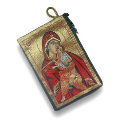 Peněženka Byzantského Umění s Ikonou Matky Boží a Dítěte Krista