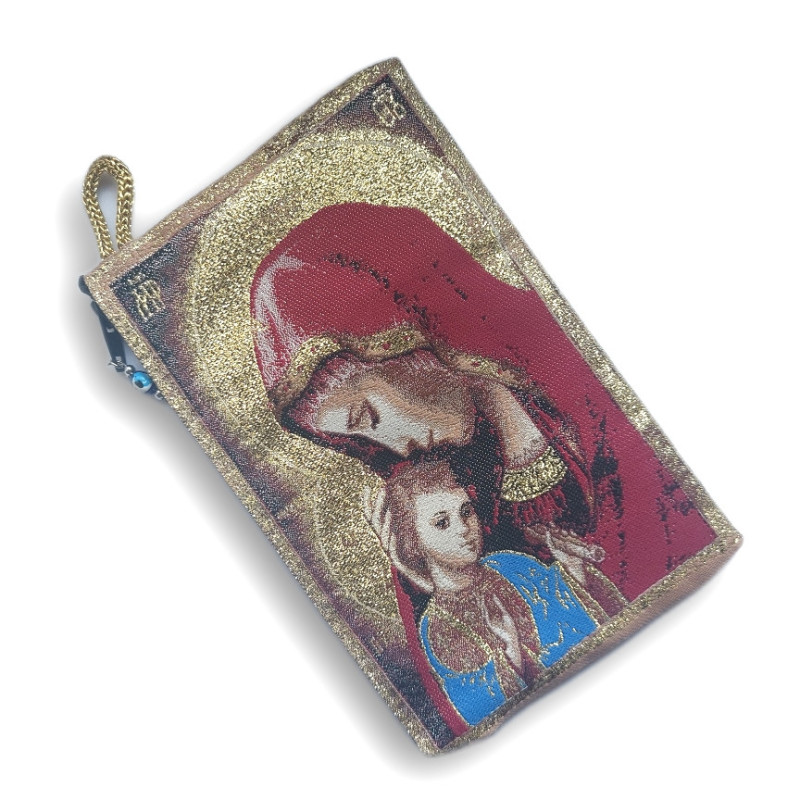 Peněženka s ikonou Panny Marie a Krista - Symbol Víry z Řecka