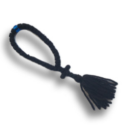 Čotky s 50 uzly a červeným korálkem, 22cm