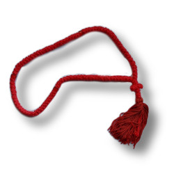 Čotky s 33 uzly a černým korálkem, 17 cm