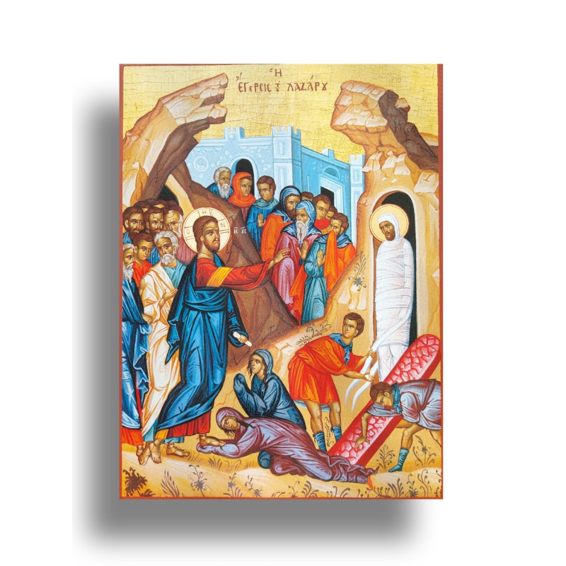 Ikona Vzkříšení Lazara Kristem