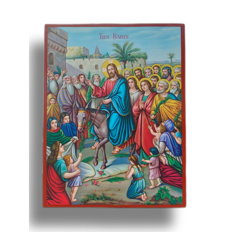 Ikona Slavnostního Vjezdu do Jeruzaléma