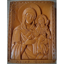 Vosková ikona sv. Anny s pannou Marií