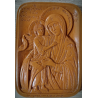 Vosková ikona Panny Marie s Kristem