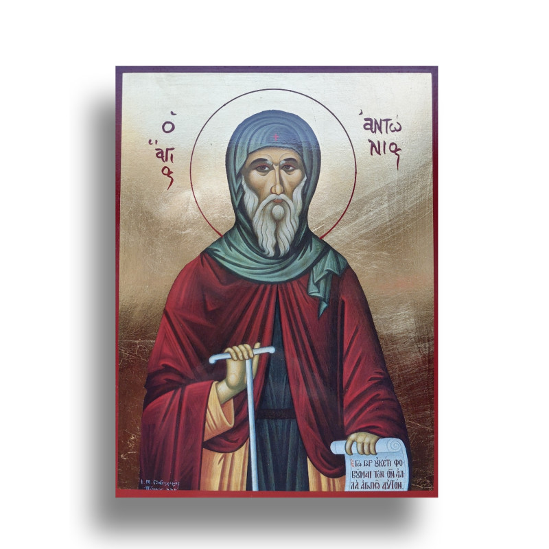Ikona sv. Antonína Velikého - Poustevník a Duchovní Vůdce